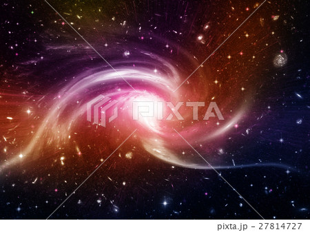 Stars, dust and gas nebula in a far galaxy 27814727