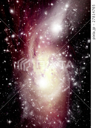 Stars, dust and gas nebula in a far galaxy Stars, dust and gas nebula in a far galaxy 27814765