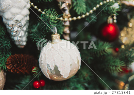 Christmas tree branch with toys 27815341