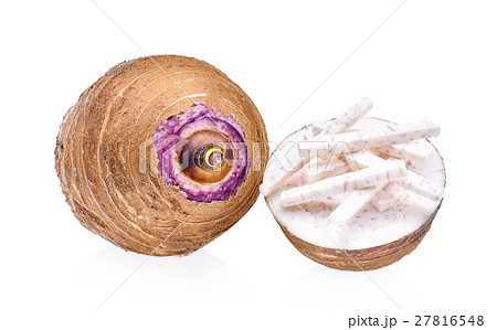 Taro isolated on white background Taro isolated on white background 27816548