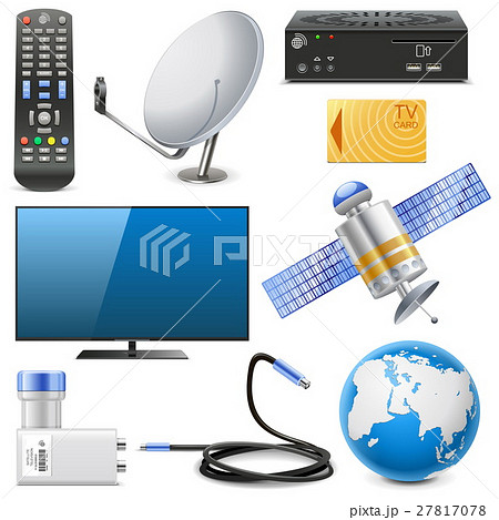 Vector Satellite Television Icons Vector Satellite Television Icons 27817078
