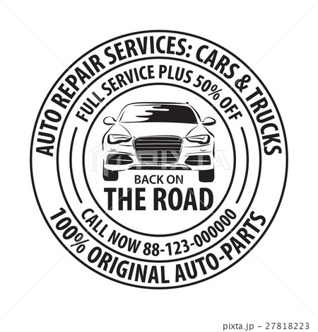 Auto Repair Services Badge template. 27818223