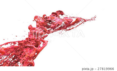 liquid explosion into one splash 3d illustration 27819966