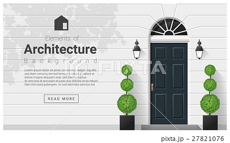 Elements of architecture , front door background 27821076