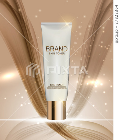 Skin Toner Bottle Tube Template for Ads or 27822364