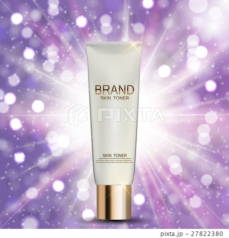 Skin Toner Bottle Tube Template for Ads or 27822380
