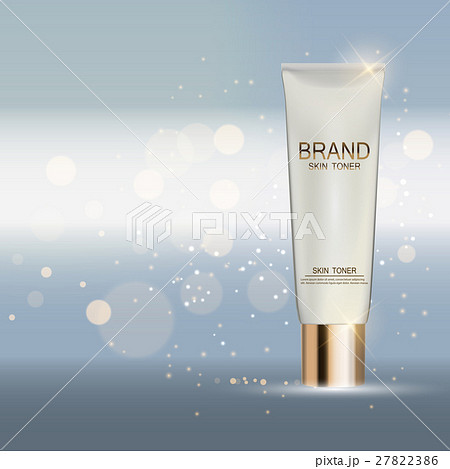 Skin Toner Bottle Tube Template for Ads or Skin Toner Bottle Tube Template for Ads or 27822386