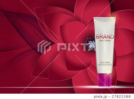 Skin Toner Bottle Tube Template for Ads or 27822388
