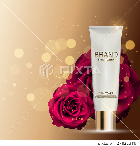Skin Toner Bottle Tube Template for Ads or 27822389