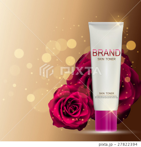 Skin Toner Bottle Tube Template for Ads or Skin Toner Bottle Tube Template for Ads or 27822394