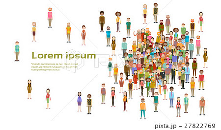 Group of Business People Big Crowd Businesspeople 27822769