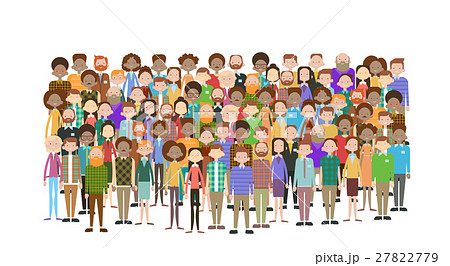 Group Of Business People Big Crowd Businesspeopleのイラスト素材