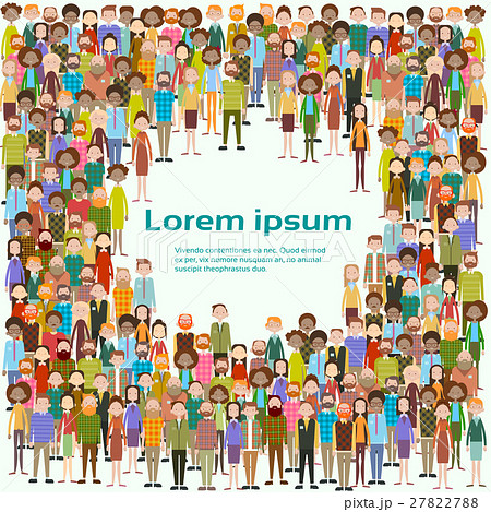 Group of Business People Big Crowd Businesspeople 27822788