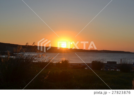 北海岸 夕日 日没 27823876