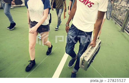 Diverse Group People Hanging Out Concept 27825527