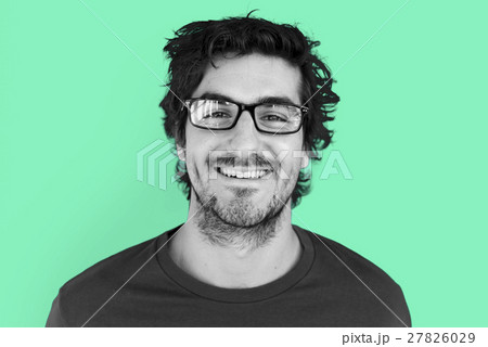 Man Cheerful Smiling Portrait Concept 27826029