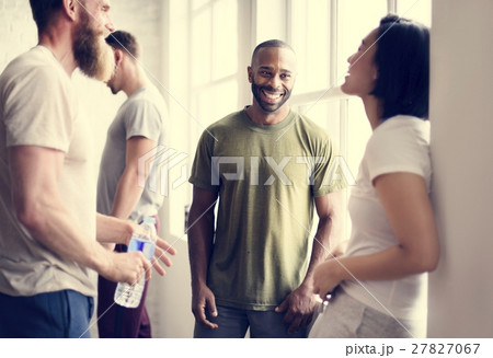 Diversity People Exercise Class Relax Concept 27827067