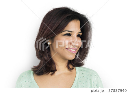 Woman Cheerful Studio Portrait Concept 27827940