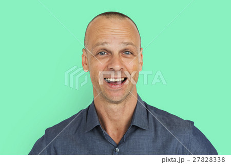 Man Cheerful Studio Portrait Concept Man Cheerful Studio Portrait Concept 27828338