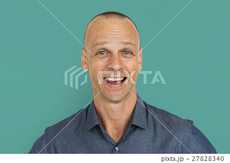Man Cheerful Studio Portrait Concept Man Cheerful Studio Portrait Concept 27828340