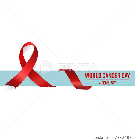 World cancer day. February 4. World cancer day design background with ribbon. Vector Illustration 27832487