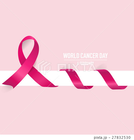 World cancer day. February 4. World cancer day design background with pink ribbon. Vector Illustration World cancer day. February 4. World cancer day design background with pink ribbon. Vector Illustration 27832530