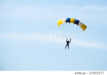 gestures of skydiving parachute extreme sport  27833577