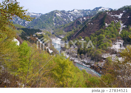 叶津川の春　浅草岳山麓 27834521