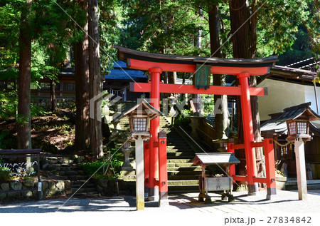 飛騨高山　日枝神社　拝殿下の鳥居（2016.10） 27834842