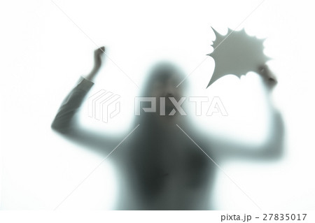 人物シルエット　ネガティブイメージ 27835017