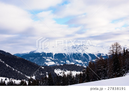 Alps Scenic Winter Mountain Landscape Snow Tops 27838191