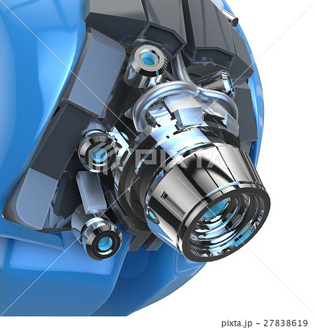 concept robotic head 3d illustration concept robotic head 3d illustration 27838619