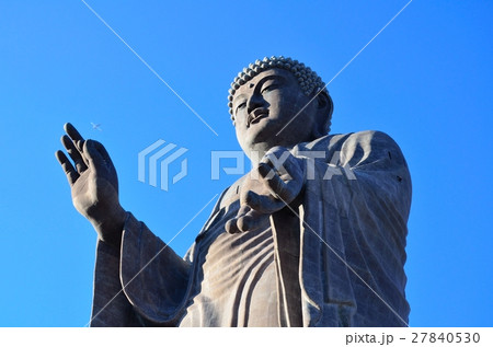 飛行機と牛久大仏 飛行機と牛久大仏 27840530
