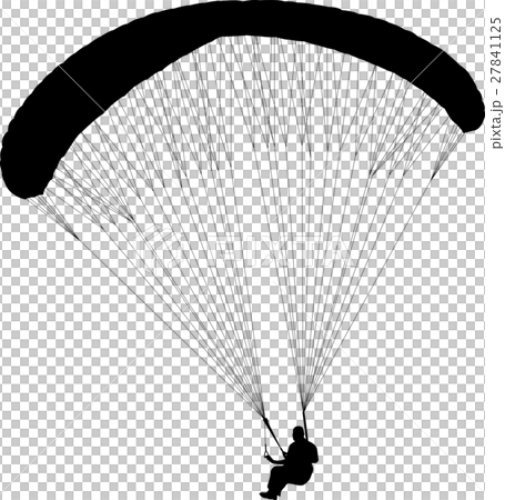 paragliding silhouette paragliding silhouette 27841125