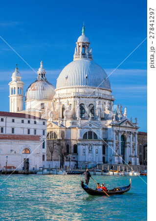 Grand Canal with gondola in Venice, Italy 27841297