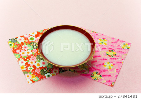 甘酒と千代紙　 27841481