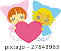 ハートを持つ男の子と女の子 27843963