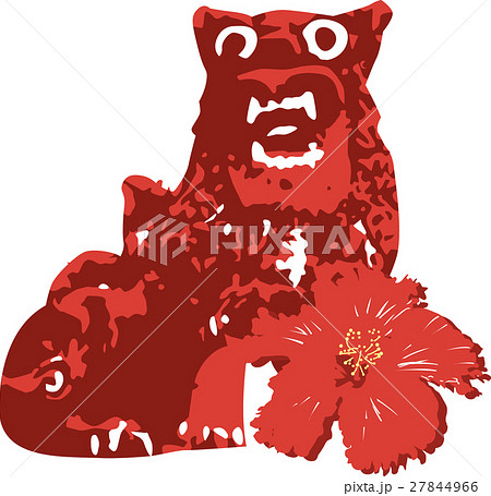 okinawa花シーサー okinawa花シーサー 27844966