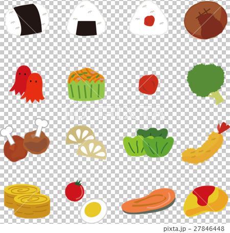 お弁当の食材セット 27846448