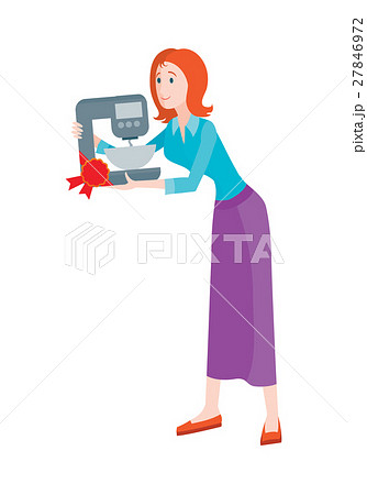 Woman Buys Mixer with Bowl on Sale at Discount 27846972