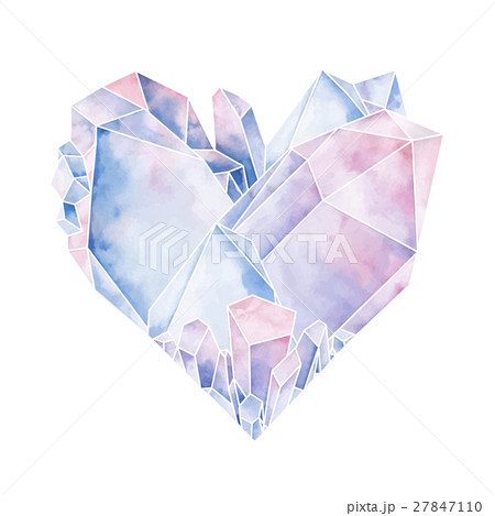 Graphic crystal heart Graphic crystal heart 27847110