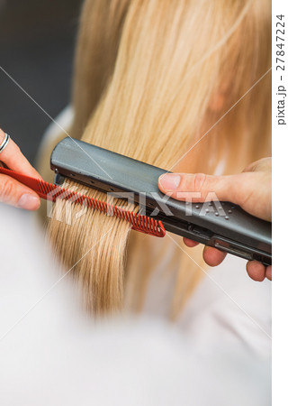 Working process in hairdresser studio Working process in hairdresser studio 27847224