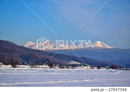 東川町からの大雪山連峰 27847388