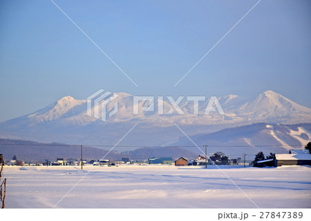 東川町からの大雪山連峰 27847389