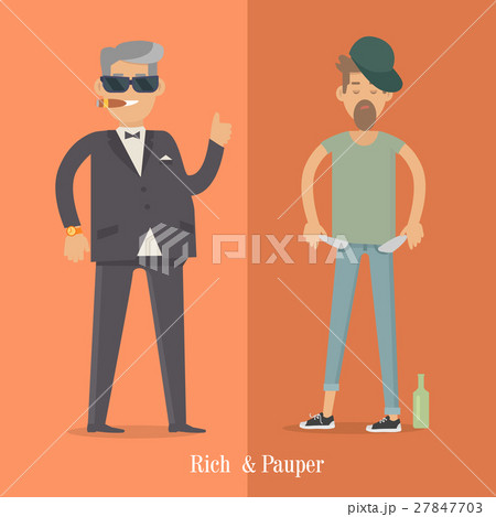 Rich and Pauper Men. Social Level. Human Poster Rich and Pauper Men. Social Level. Human Poster 27847703