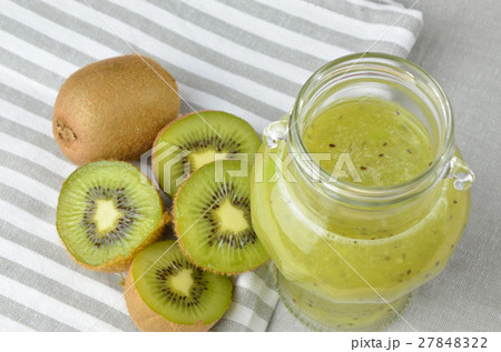 Jar of Fresh Kiwi Jelly 27848322