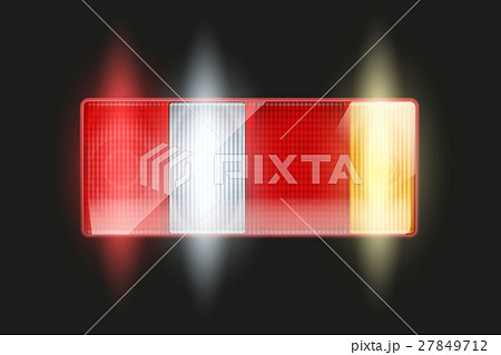 Rectangular car taillight. 27849712