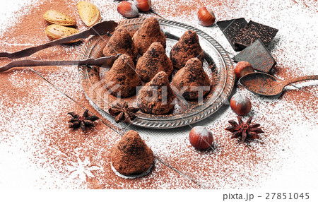 Chocolate truffles balls 27851045