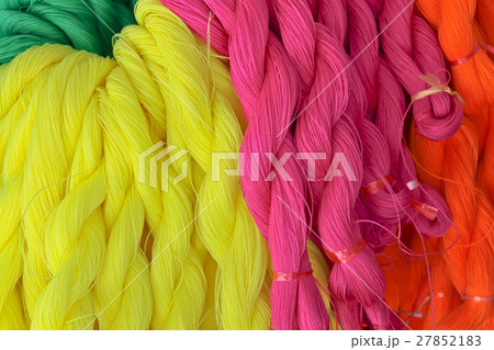Pink red yellow nylon rope Pink red yellow nylon rope 27852183