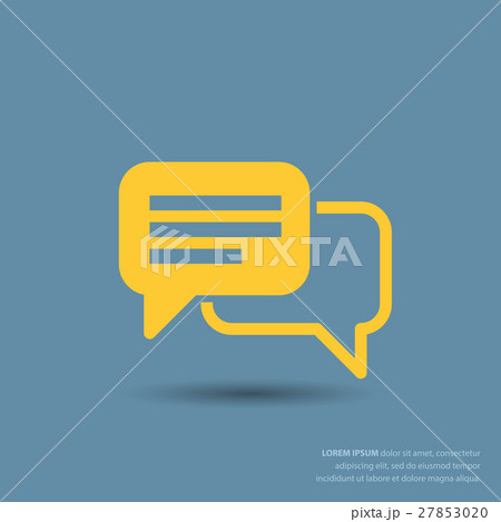 Pictograph of message or chat 27853020